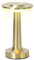 HJLRR Touch Cordless Table Lamp, 3 Color Stepless Dimming Lights, LED Battery Operated Desk Lamps, Portable USB Metal Bedside Lamp for Bedroom/Bedside/Study (Gold)