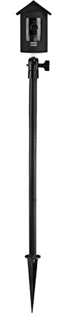 TIUIHU Spike Pole Mount Ground Stake and Weatherproof Silicone Skin for Stick Up Cam Battery HD Security Camera, Suitable for Stake into Soft Ground(black)