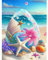 Diamond Painting Erwachsene Diamant Painting Bilder Kinder, 5D Diamond Painting Seestern DIY Crystal Art Stickerei Kreuzstich Bilder Set für Wanddekoration 30x40cm