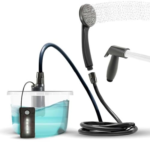 Colapz USB Wiederaufladbare Camping Dusche - Tragbare Dusche für Camping - Outdoor Dusche - Caravan Essentials
