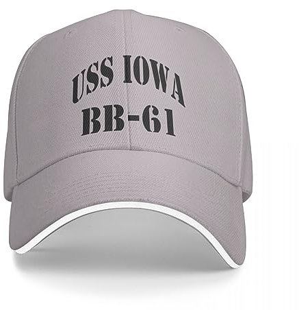 Basecap USS Iowa BB 61 Ship's Store Baseballmütze Snap Back Hut Golf Solar Hut Strandhut Golf Wear Herren Damen