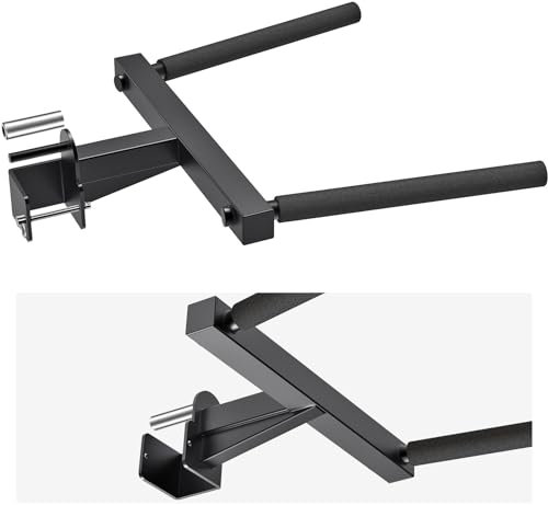 Kipika Y-förmige Dip-Stange für 7,6 x 7,6 cm Power Cage mit 2,5 cm Loch – Dip Bar Aufsätze für Home Gym – Heavy Duty Power Rack Aufsätze – Squat Rack Zubehör für Krafttraining