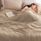 BEDSURE Kuscheldecke Flauschig Decke Fleecedecke - Weiche Warme Grobe Korddecke Gemütlicher Sofadecke XXL, Kuscheldecke Große, Braun, 240 x 220 cm
