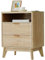LYNCOHOME Bedside Table for bedroom, bedside cabinet with 2 Drawers, Nightstand with Storage, Ideal for Bedroom, Living Room, Modern Design,45 x 35 x 60 cm
