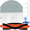 EATBALE Juego de Accesorios Adecuado para Xiaomi E10 / E12 / B112 Robot Aspirador Cepillo Principal Cepillo de Rodillo Cepillo de Borde Lateral Filtro Almohadilla de fregado Piezas de Repuesto