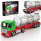 Mould King 24075 Tanklastzug LKW Modell Baustein Kit, Kreative Technik LKW Klemmbausteine Set Auto Modell Block, Geeignet für 8+ Kinder/Erwachsene/Sammler (556 Stücke)