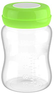 Fafeicy Botellas de Almacenamiento de Leche, 4 Piezas de Fugas de Calibre Ancho de 180 Ml de Botellas de Leche de de Lecho