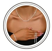 Meteorstarry Schmuck Set Damen, 3 Paar Silber Ohrringe 925+Silberkette Ohne Anhänger+Armreif Silberschmuck Brautschmuck Set Jewellery Schmuckset Hochzeitstag Damenschmuck Geschenke für Frauen