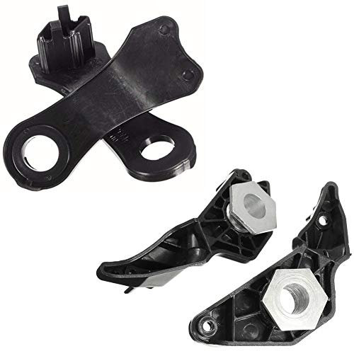 2 Paar Kfz-Lichthalter-Clips, einfach zu installieren, E60 520 Reparatur-Halterungen, E61, schwarz, Halogen-Scheinwerfer-Lichthalter, hitzebeständig, Ersatz für BMW, Schwarz