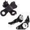 2 Paar Kfz-Lichthalter-Clips, einfach zu installieren, E60 520 Reparatur-Halterungen, E61, schwarz, Halogen-Scheinwerfer-Lichthalter, hitzebeständig, Ersatz für BMW, Schwarz