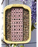 Naturschutzprodukt Wildbienenhaus Wildbienen Nest Wildbienenkasten aus Holzbeton Höhe 30 cm