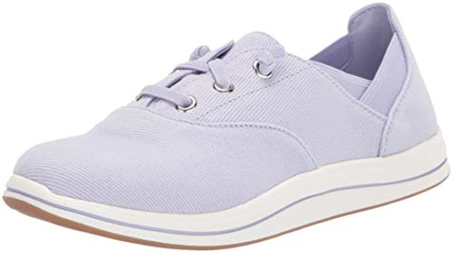Clarks Damen Breeze Ave Sneaker, Flieder Leinwand, 39 EU