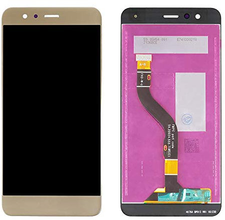 ELLENNE LCD Display Compatibile per Huawei P10 Lite Was-LX1 Touch Vetro Nero Bianco Oro + Kit CACCIAVITI (Oro)