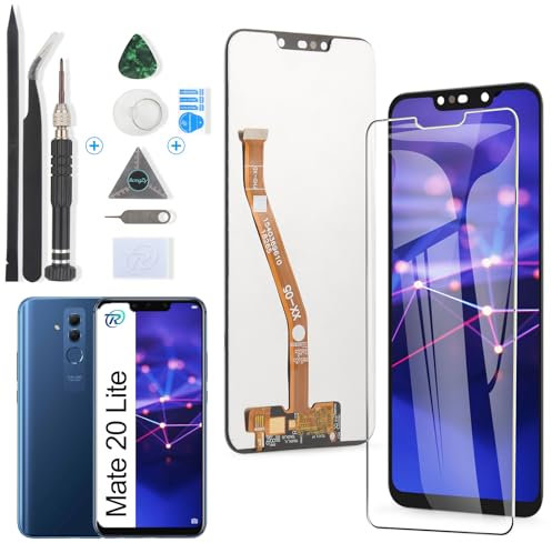 RongZy para Huawei Mate 20 Lite LCD+Pantalla Táctil Digitalizador Asamblea Reemplazo +Reparación Herramientas(Negro)