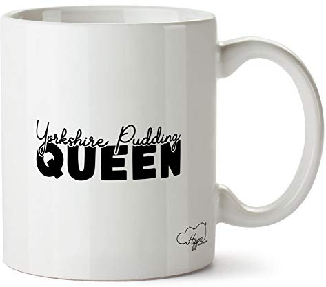 Hippowarehouse Yorkshire Pudding Queen Printed Mug Cup Ceramic 10oz