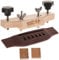 SGerste Acoustic Guitar Bridge Clamp with Rosewood Bridge DIY Guitars Accessory 1 Set