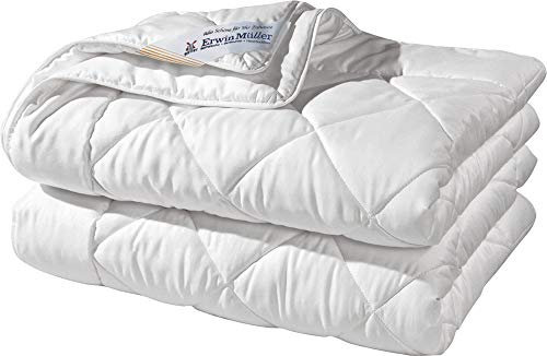 Erwin Müller Steppbett Agra 2er-Pack 60% Seide, 40% Baumwolle Weiss Größe 155x200 cm