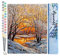 Figured'Art Malen Nach Zahlen Erwachsene Bäume im Winter - Paint by Numbers Basteln DIY Bastelset 40x50cm ohne Holzrahmen