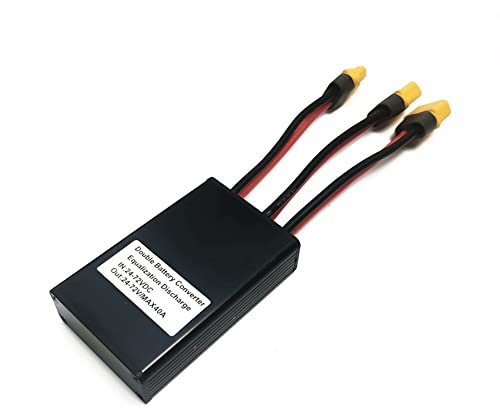 FACULX Dual Battery Connector Adapter Increase Capacity by Connecting Two Batteries in Parallel Equalization Module