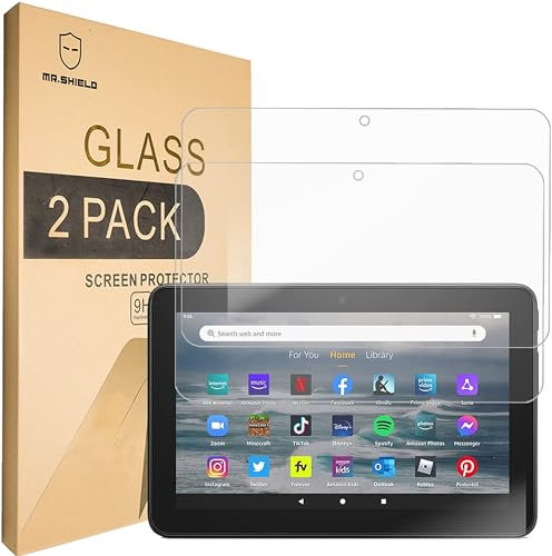 Mr.Shield Schutzfolie Kompatibel mit All-new Fire 7 tablet, 7”latest model (2022 release) [2 Stück] Schutzglas Schutzglasfolie 9H Härte, HD Klare Displayschutzfolie