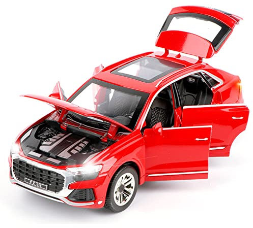 WangXLDD Druckguss- und Spielzeugfahrzeuge 1:24 Modellauto, kompatibel mit Audi Q8, Simulationslegierungsautomodell Druckgussauto