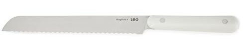 Berghoff Leo 20 cm Brotmesser mit Wellenschliff - Rostfreier Edelstahl Brotschneidemesser - Müheloses Schneiden von Brot, Brötchen, Baguette - Scharfe Klinge - Bread Knife