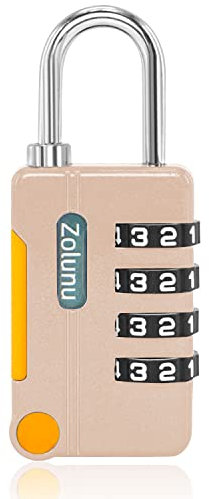 Combination Padlock,Combination Lock 4 Digit for School Gym Sports Locker, Fence, Gate, Toolbox, Case, Backpack, Hasp Cabinet Storage