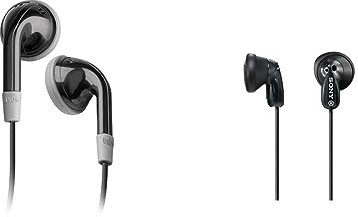 SBS Unbekannt Studio Mix 20 In-Ear-Kopfhörer mit 3,5-mm-Universalklinkenkabel, 1 m langes Kabel & Sony MDR-E9LP In-Ear/In-Ohr Kopfhörer (1,2m Kabel, Neodym-Magnet, für MP3-Player, Walkman) schwarz