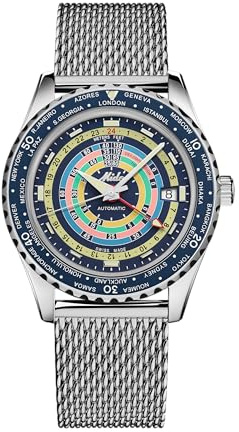 MIDO Decompression Worldtimer M0268291704100 Herren Automatikuhr 80h Gangreserve