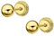 TIME ROAD Pendientes Bebé Niña de Oro 9K LG00108/4 - Cierre Seguro de Rosca 4 mm - Infantil 3, 6, 12 a 24 meses - Ideal como Regalo de Nacimiento, Bautizo o Cumpleaños