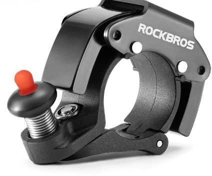 22.2mm Fahrradklingel,Mountainbike Fahrrad Klingel,Fahrradglocke, Mini Fahradklingeln Laut und Hell, Schwarz, Aluminiumlegierung, Fahrrad Glocke Fahrradhupe Fahrradlenkring für MTB