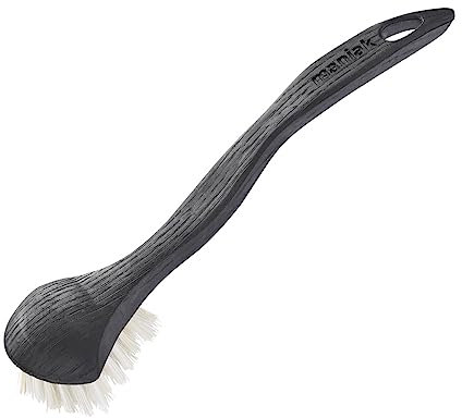 Brosse Vaisselle Super Solide Fabriquée en France – Manche 100% Plastique Recyclé – Poils en Fibres Végétales de Tampico, Neutre