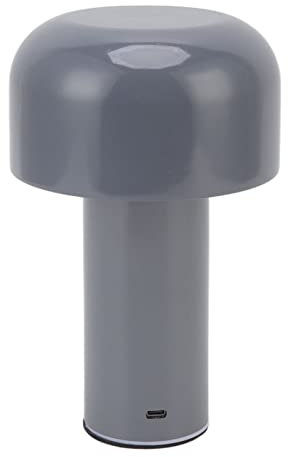 Topyond USB Mushroom Light Touch Control Mini Night Light Desk Lamp,3 Color Temperature,Rechargeable Battery,Bedroom Decor,Mushroom Lamp(Grey)