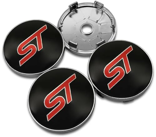 4 Stück 60mm für Auto Radnabenkappen Kompatibel mit für Ford ST Fusion Everest Escape Explorer Edge Mondeo Focus Ecosport Fiesta - stark und robust,60mm-B