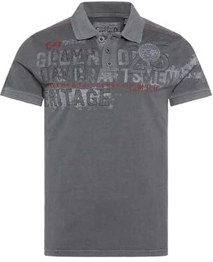 Camp David Herren Poloshirt mit Label-Applikationen Master Black L