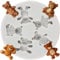 MINFEIDMS Bear Silicone Fondant Moulds Cute Bear Chocolate Mould for Cake Decorating Cupcake Topper Candy Gum Paste Polymer Clay