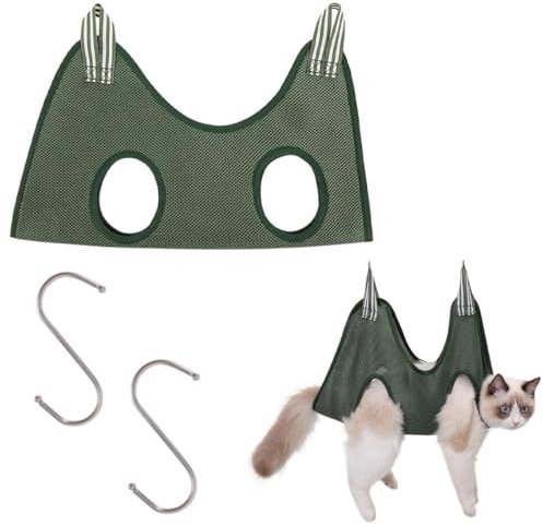 YATEICBC 1 Pcs Hängemattentragetasche, Katzenpflegetasche,Hundepflegehängematten-Set mit S-Haken für die Fellpflege, Hunde und Katzen (Größe S)
