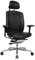 Wagner Alu Medic Limited S ergonomischer Profi Bürostuhl Drehstuhl Schreibtischstuhl mit bewegter Sitzfläche durch Dondola Gelenk echt Leder schwarz Vintage