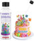 Essbarer Kleber - HXDZFX 60ml Lebensmittelkleber Essbar für Essbar Tortendeko, Lebensmittelecht Schnelltrocknend Transparent Superkleber für Fondant, Lebkuchenhaus, Zuckerschrift, Torten