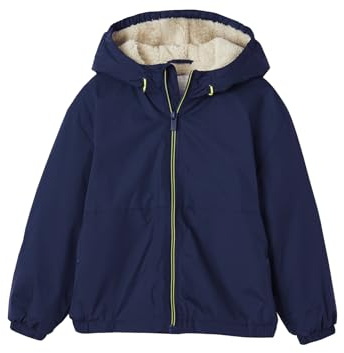 Vertbaudet Jungen Anorak mit Teddyfleece-Futter Marine 92/98