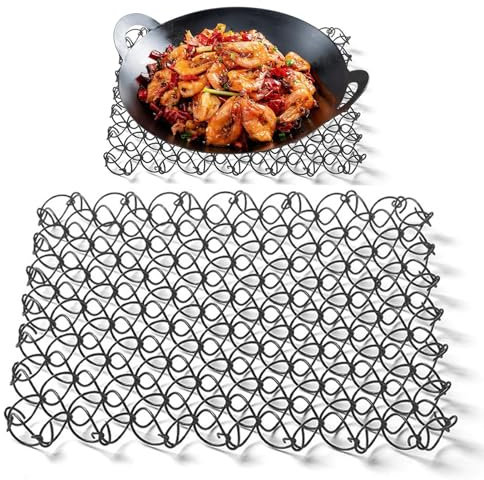 Untersetzer Aus Metall, Spulenuntersetzer Aus Edelstahl Topflappen Aus Rostfreiem Stahl Untersetzerständer Pfannenschutz Für Die Campingküche Im Freien, 17.5x17.5x1.5cm