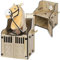 Hoofly Hobby Horse Stall Wandhalterung - Praktisches Hobby Horse Zubehör mit Türen, Stauraum & Haken/Idealer Pferdestall Hobby Horsing 1 Pferd/Wand Halterung für 1 Hobby Horse Steckenpferd Stall