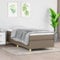 Gecheer Boxspringbett Taupe 90x200 cm Bett Polsterbett Bettgestell Bettrahmen Schlafzimmerbett Stoff Einzel-Bett