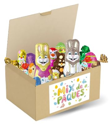 Assortiment de petits Chocolats de Pâques | Kinder Schokobons, Papillotes Revillon, Petits Moulages et Oeufs | Plus de 750 g de Friandises pour Organiser une Chasse aux Oeufs