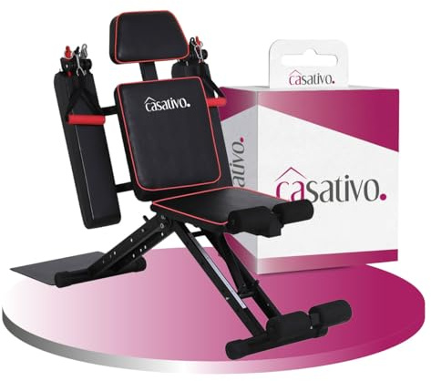 Casativo 40 in 1 Ganzkörper Heimtrainer, für 40 Kraft- und Fitnessübungen, Seilzüge, für alle Muskelgruppen