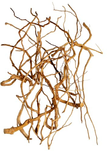 Natürliches Aquarium-Treibholz, [170 g] (20–40 cm) – einzigartige Wurzel-/Spinnenholzzweige für Aquascaping, bepflanzte Tanks & Terrarien, Fisch- und Pflanzendekoration, jedes Stück einzigartig (nur