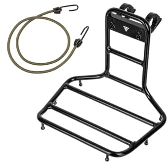Topeak HandleBar Rack Lenkergepäckträger Schwarz, Fahrrad Frontträger aus Aluminium für Bikepacking Gravelbike Rennrad und Touring mit Zubehörhalterung