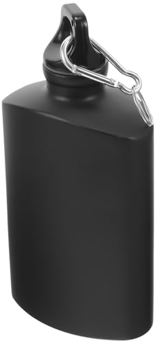 Veemoon Bouteille D'eau Plate Portable 500ml en Alliage D'aluminium, Gourde Militaire Résistante à L'usure pour Randonnée et Chasse, Accessoires de Camping Pratiques