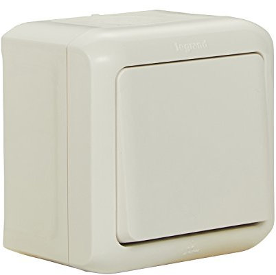 Legrand 782360 forix 4000900290 – Interruptor de 2 pines salpicaduras (IP44), para montaje en la pared, Gris