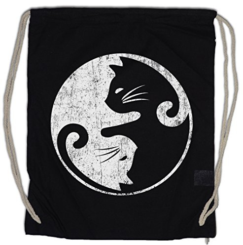 Urban Backwoods Cats Yin & Yang Turnbeutel Sporttasche